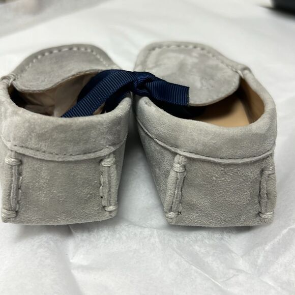 Janie and Jack 100048927 Boy Light Grey Suede Driving Shoe  NWOT size 5 - Picture 8 of 8